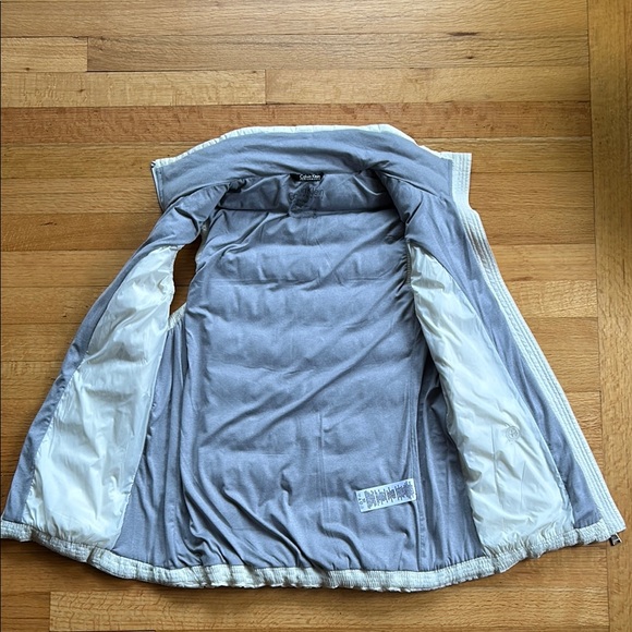 Calvin Klein Performance Off-White Stretchy Quilted Vest Medium - Picture 10 of 12